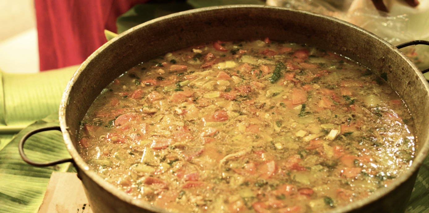 conch soup made by Garifuna people in Belize