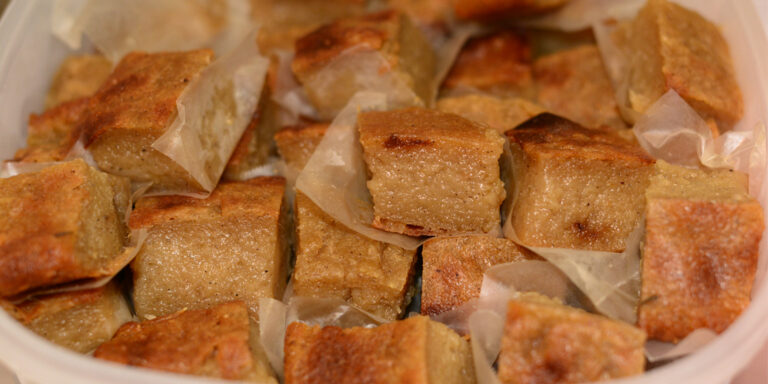 cassava pudding made in Belize