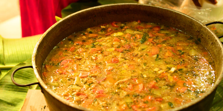 conch soup made by Garifuna people in Belize