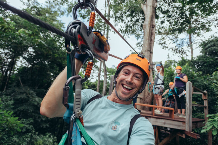 ziplining in belize