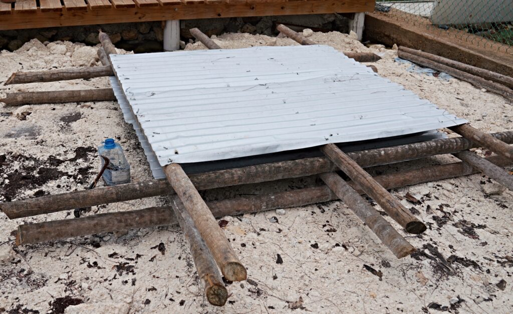 lobster shade built for catching lobster and belize ocean conservation